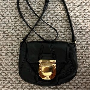 Michael Kors black cross body leather bag